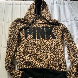 VS PINK cheetah hoodie